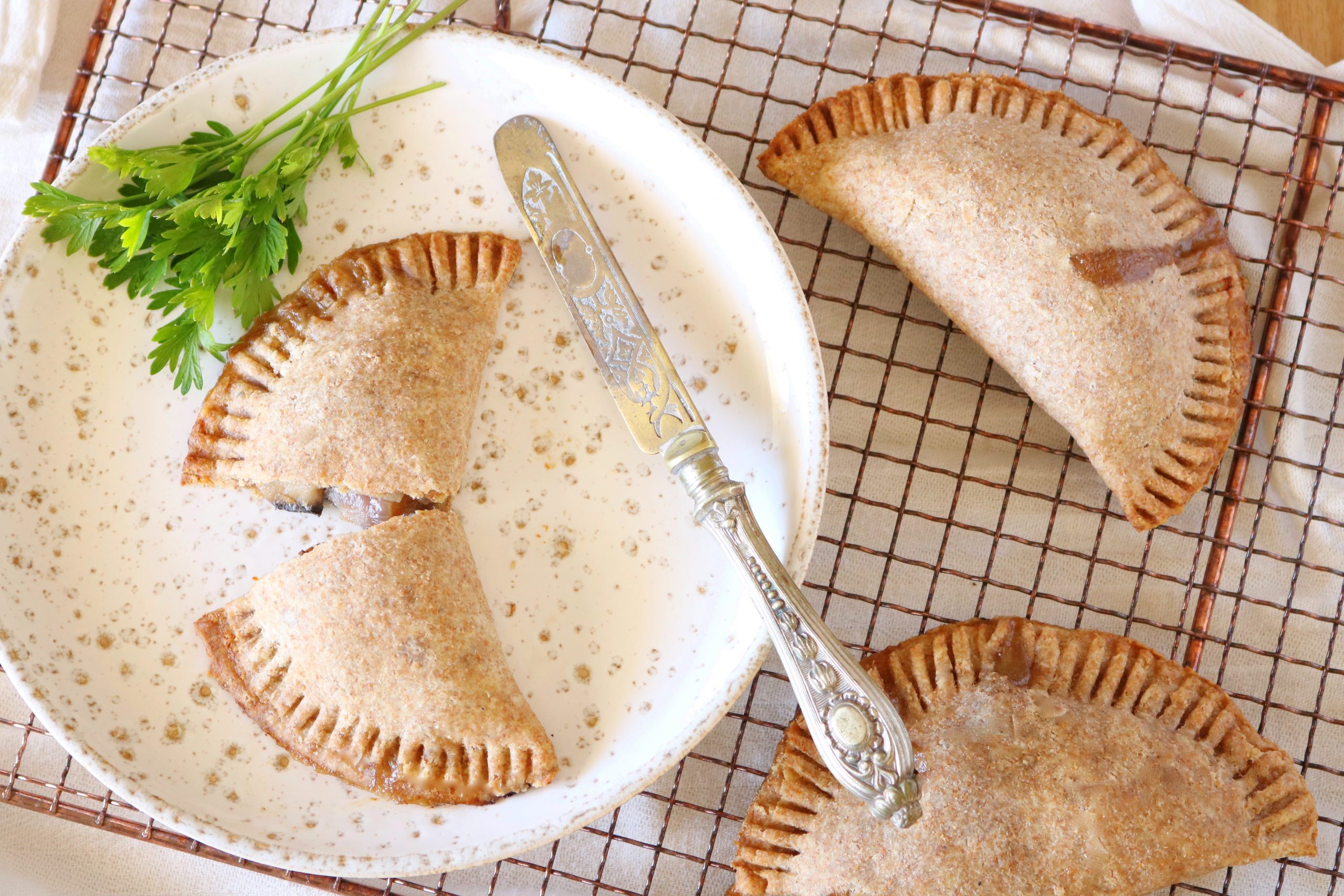 Empanadas com cogumelos